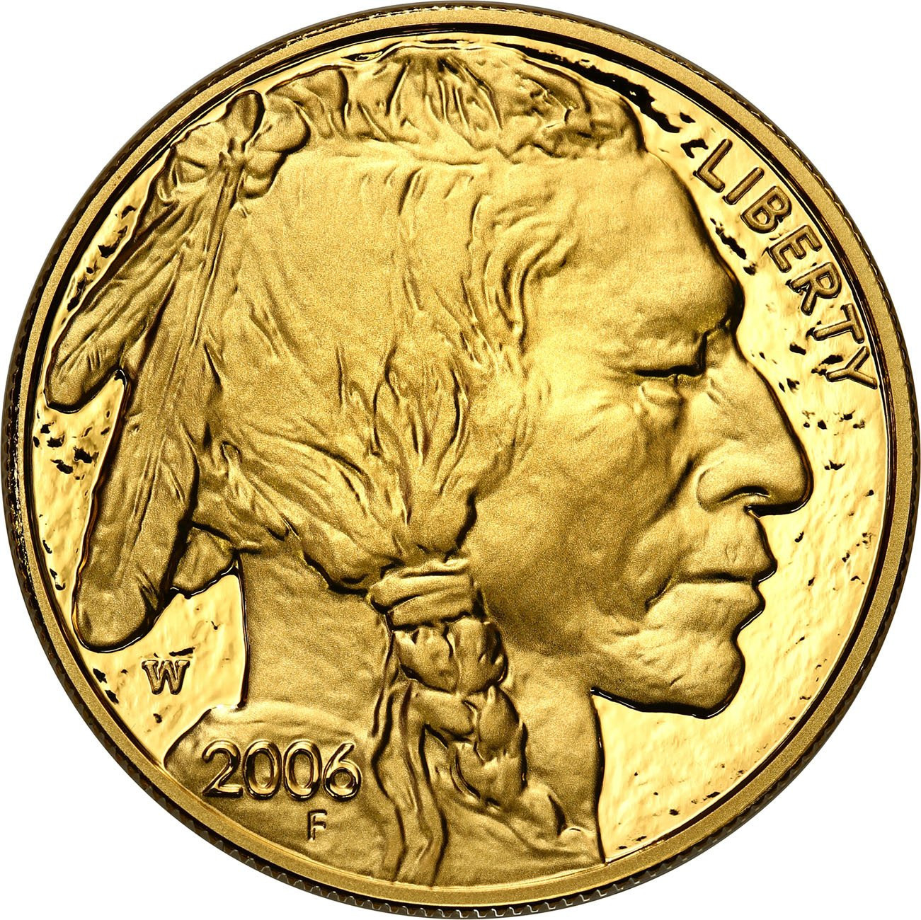USA. Złote 50 $ dolarów 2006 Bizon (Buffalo) – LUSTRZANY - 1 uncja złoto